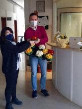 Consegna delle Primule presso il Comune di Sala Bolognese per la Festa della Donna