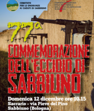 Commemorazione di Sabbiuno 2021