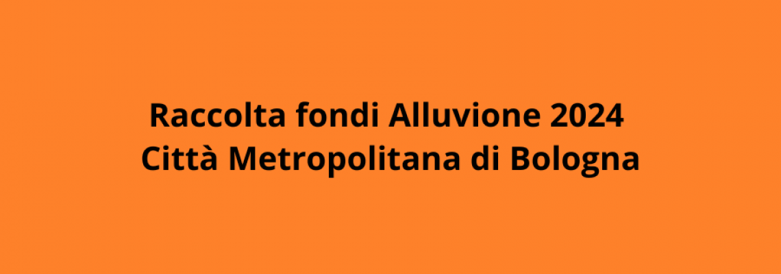 raccolta fondi alluvione 2024