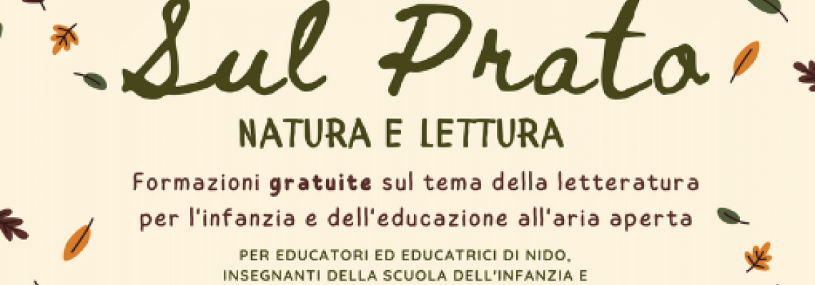 Formazione sul prato natura e lettura