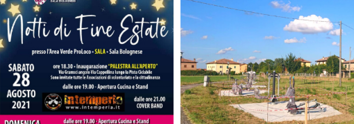 Notti di fine estate inaugurazione palestra all'aperto